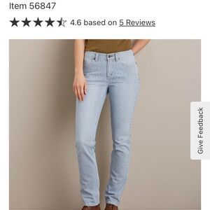 Duluth Trading co women’s striped pants 10x31